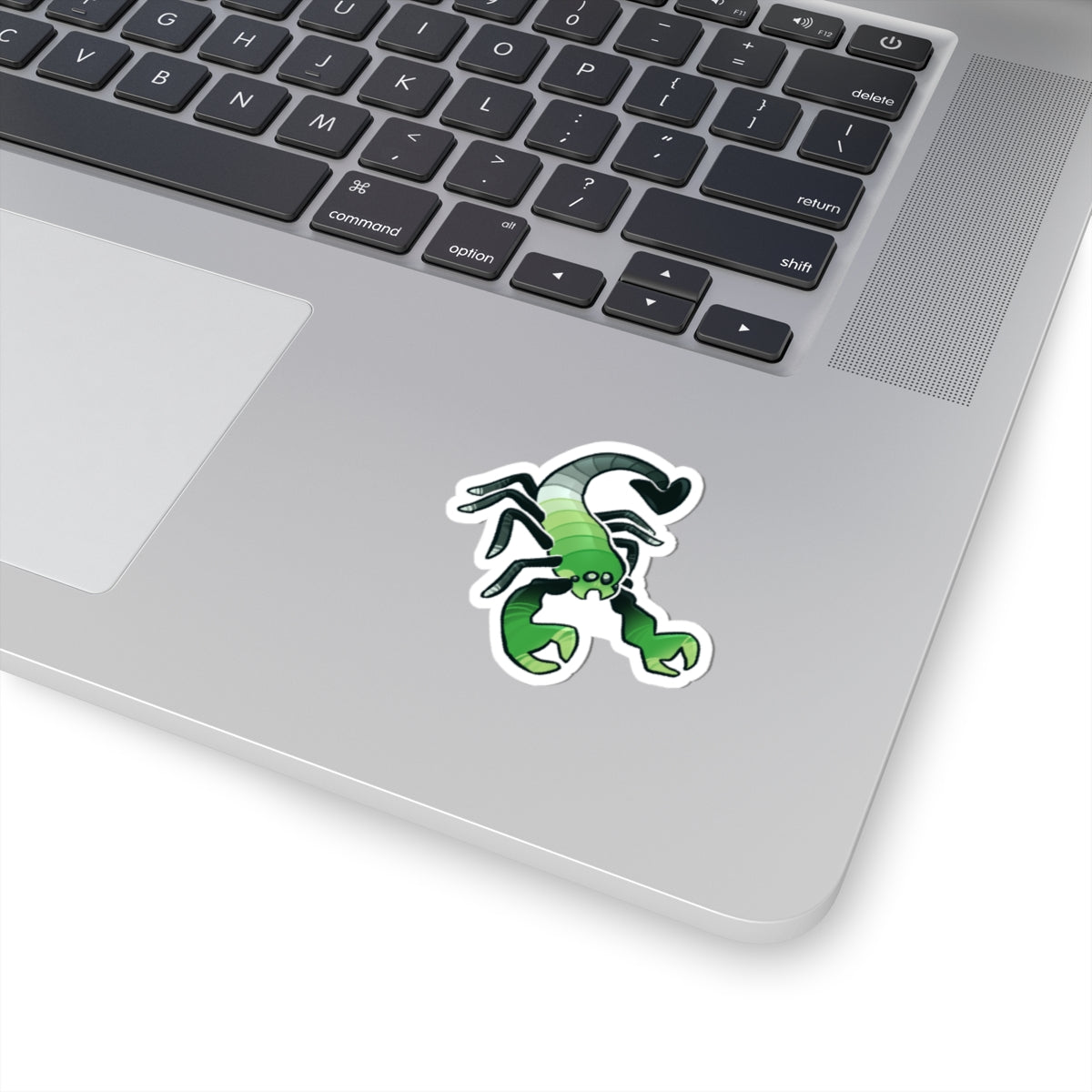 Aromantic Pride Scorpion Sticker Mockup