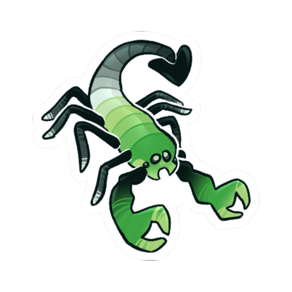 Aromantic Pride Scorpion Sticker