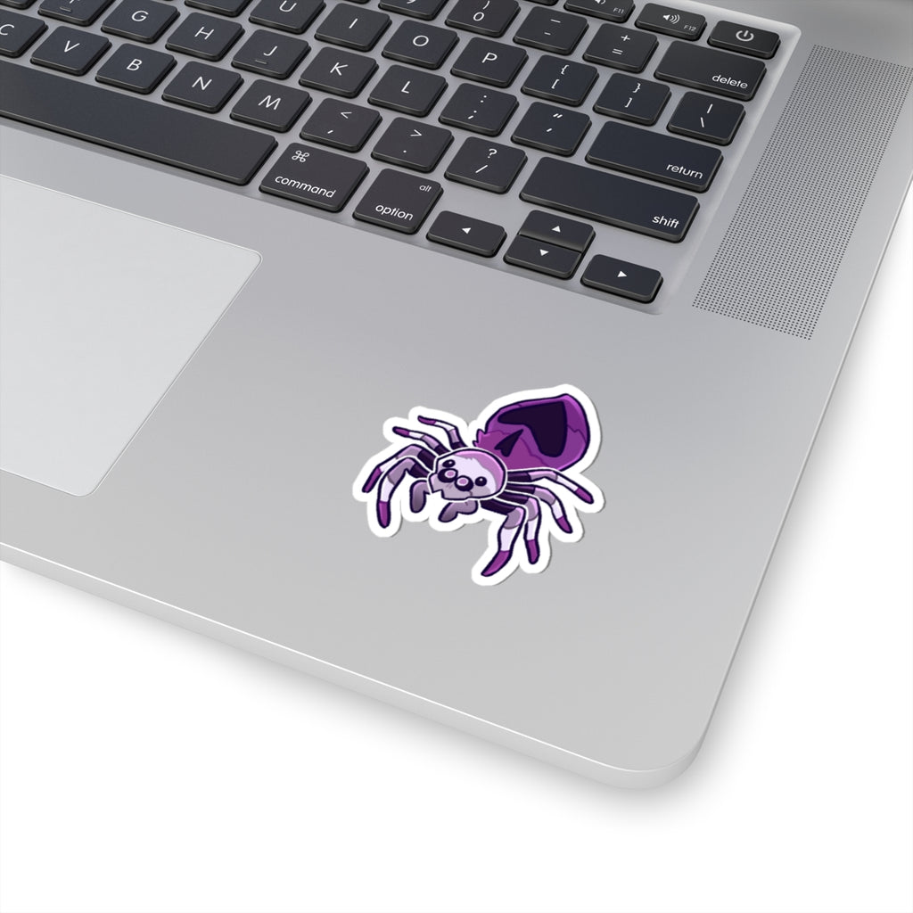 Asexual Pride Spider Sticker Mockup
