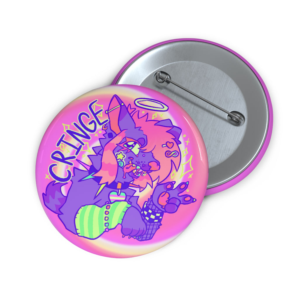 CRINGE Button Pins Large
