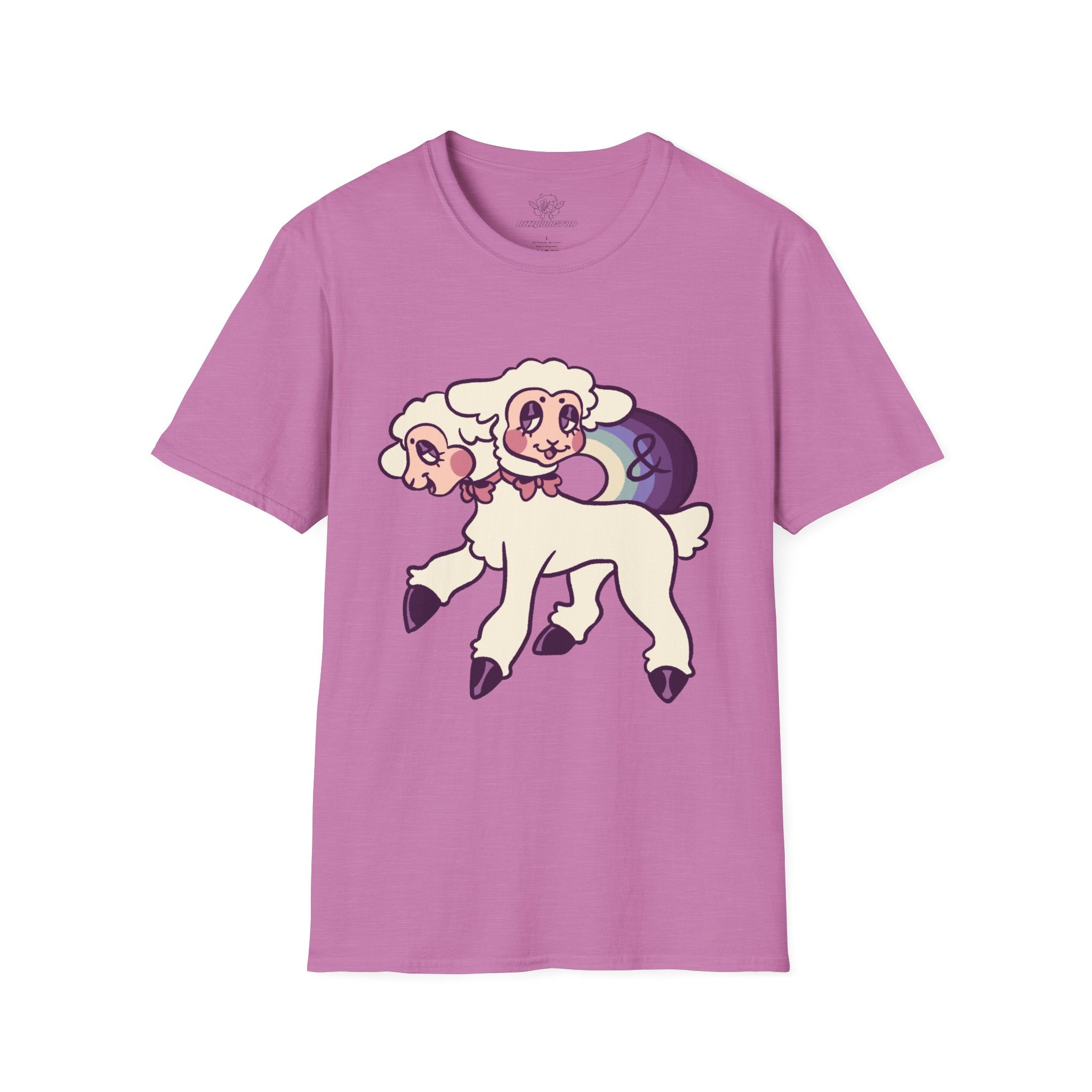 Plural Pride Lamb T-Shirt Heather Radiant Orchard